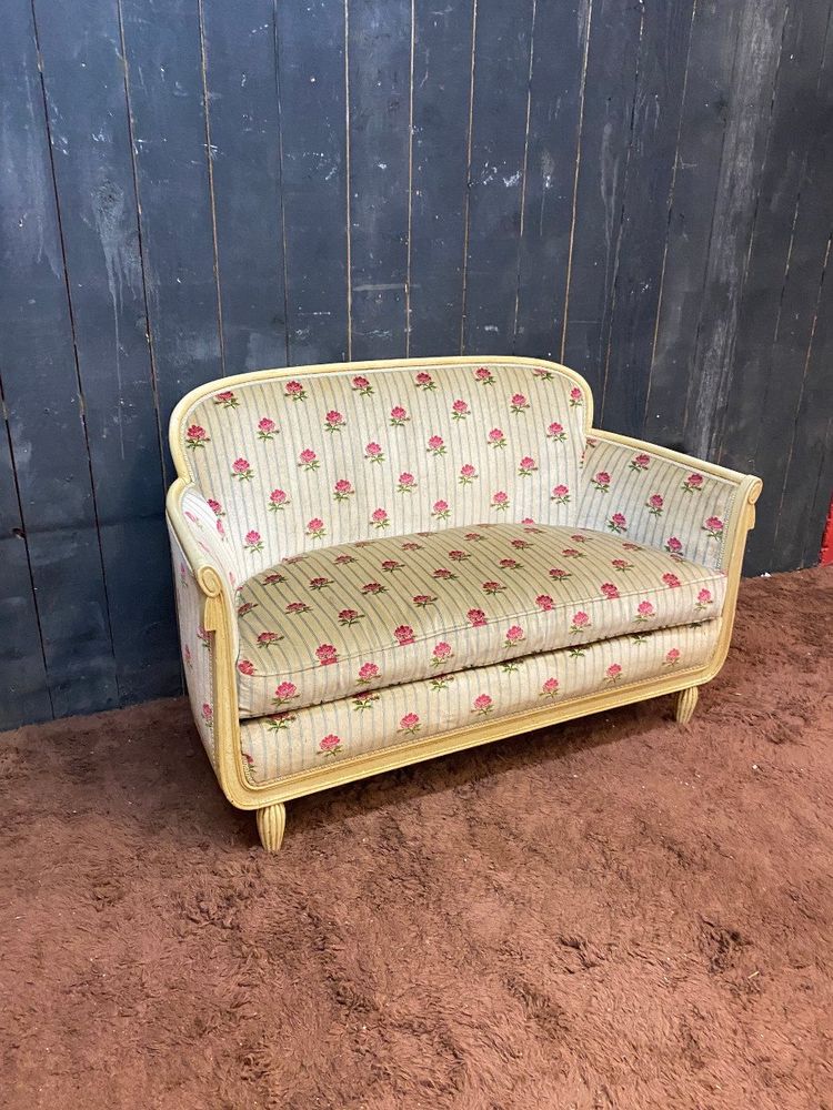 Banquette Art Deco En Bois Laqué Circa 1920/1930
