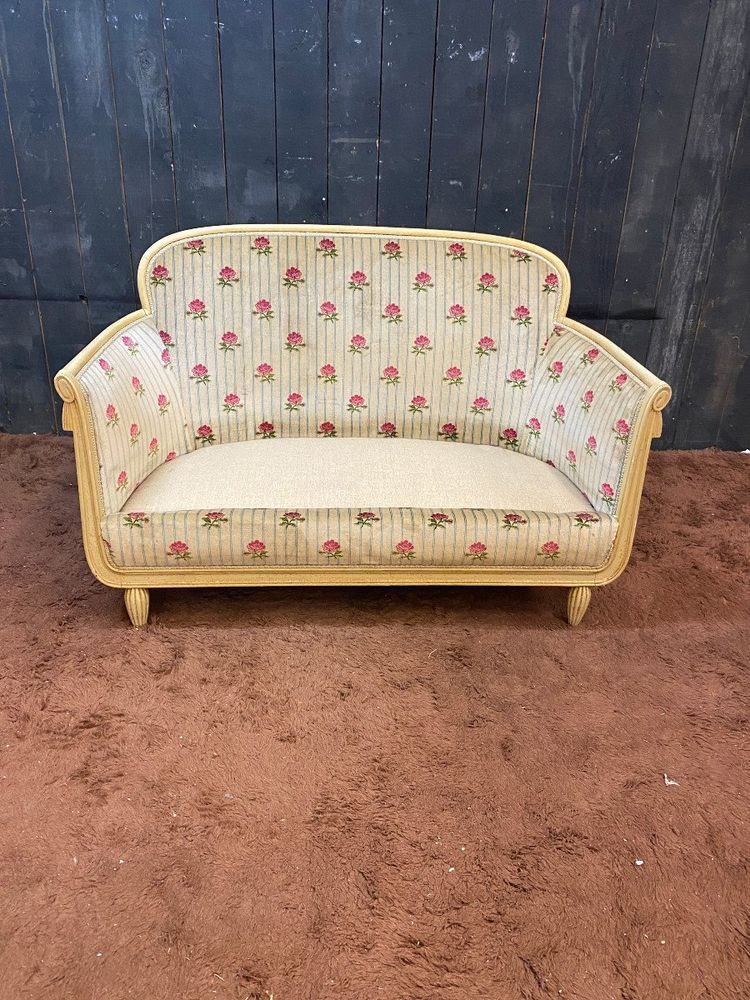 Banquette Art Deco En Bois Laqué Circa 1920/1930