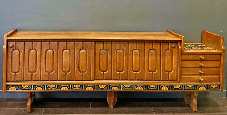 Guillerme Et Chambron , Grande credenza "simon" Edition Votre Maison Circa 1970