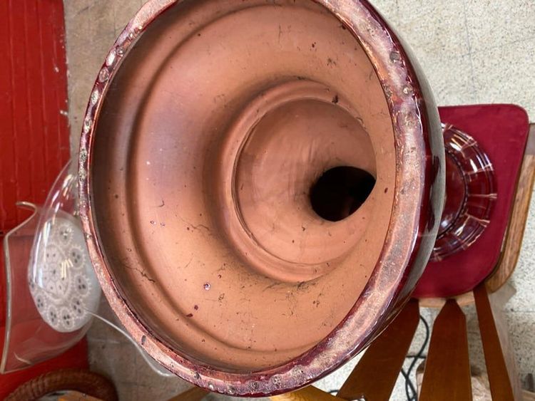 Coppia di colonne in ceramica attribuite a Massier, 1900 circa