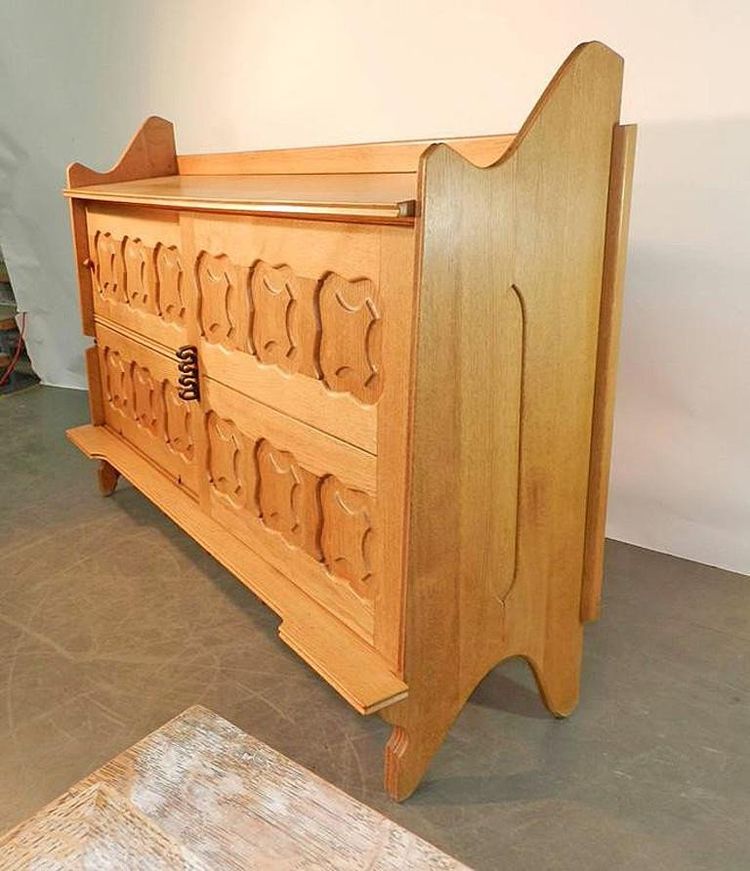 Guillerme Et Chambron, Raro buffet "Dario"  Edizione Votre Maison, 1970 circa