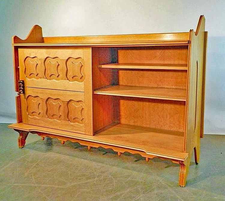 Guillerme Et Chambron, Raro buffet "Dario"  Edizione Votre Maison, 1970 circa