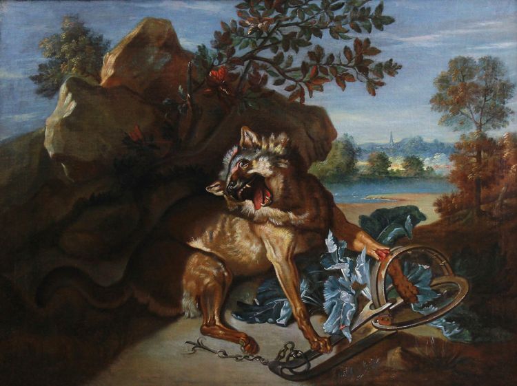 Ancienne peinture à l'huile sur toile 18ème siècle ,d'après Jean Baptiste Oudry école française