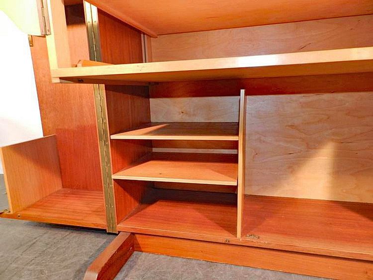 Compact Home Office Desk Interireur Sycomore Circa 1950/1960