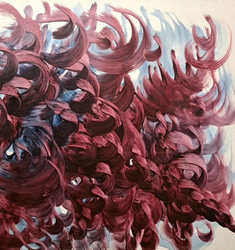 René Duvillier (1919-2002), Abstraction Intitulé Poursuites, 1961