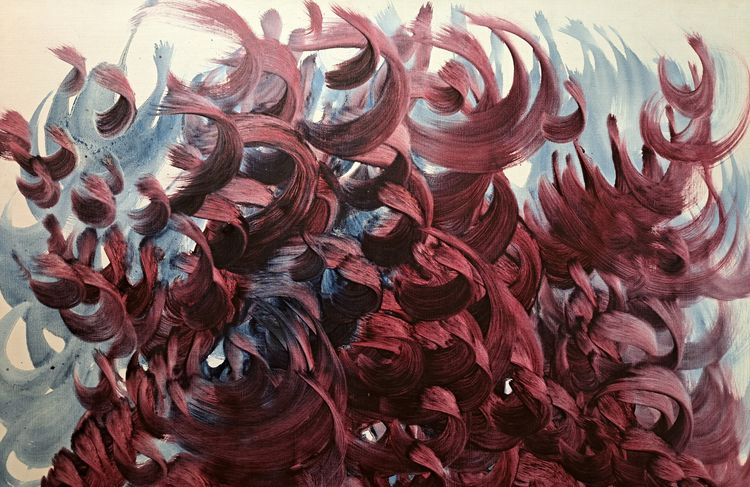 René Duvillier (1919-2002), Abstraction Intitulé Poursuites, 1961