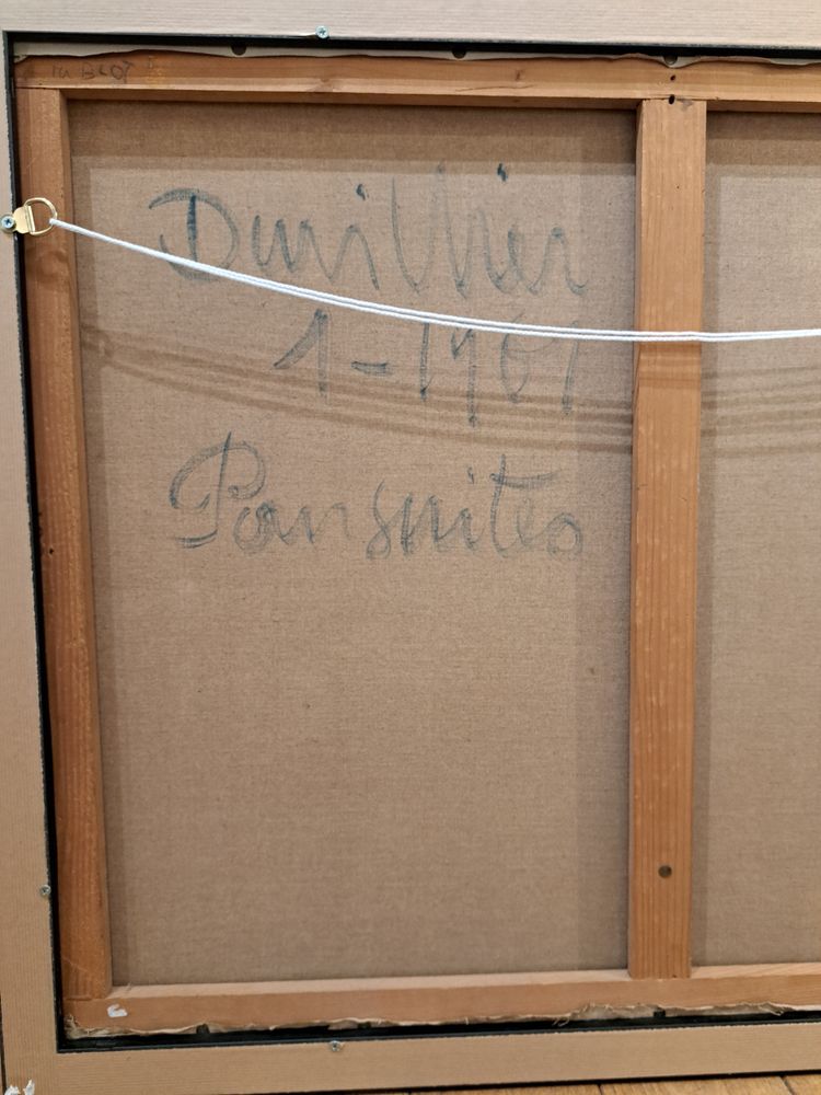 René Duvillier (1919-2002), Abstraction Intitulé Poursuites, 1961