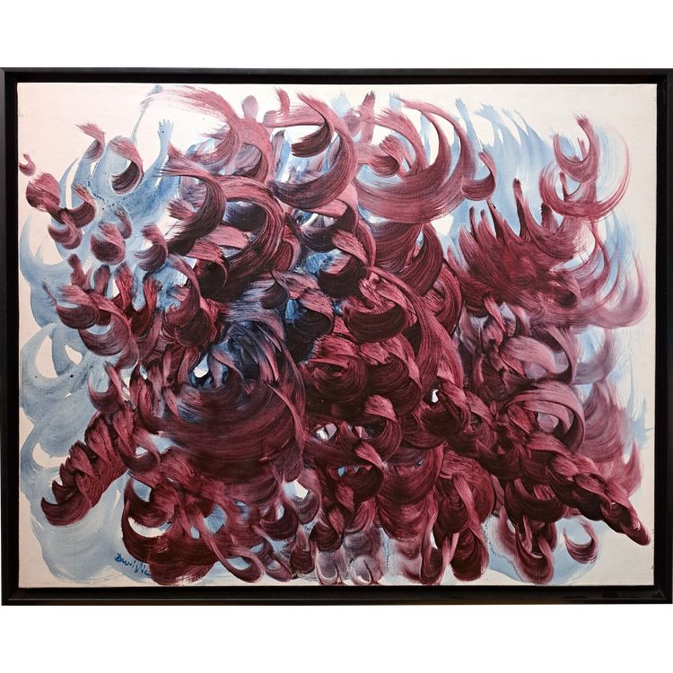 René Duvillier (1919-2002), Abstraction Intitulé Poursuites, 1961