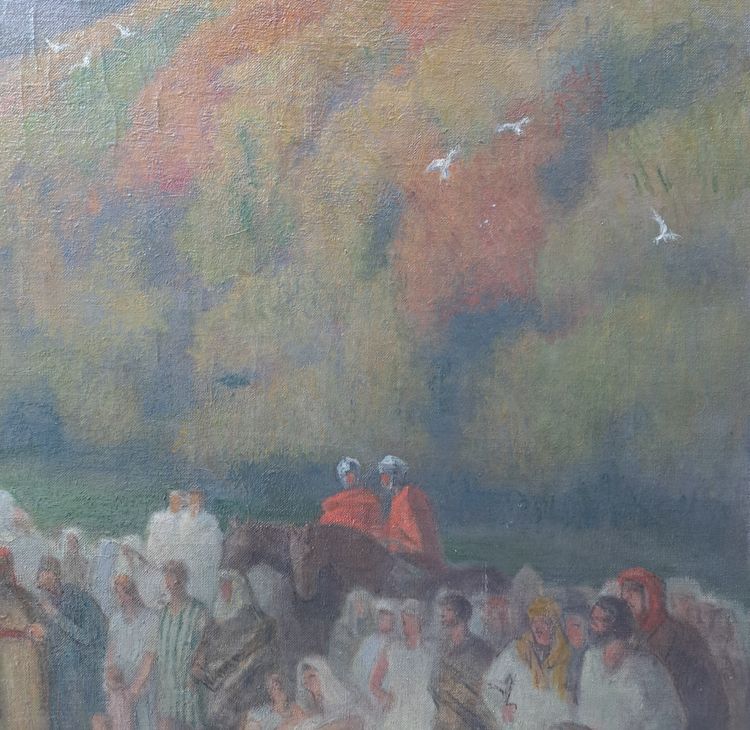 Louis Roger (1874-1953), La Prédication Au Bord Du Lac De Tibériade, Grand Prix De Rome 1899