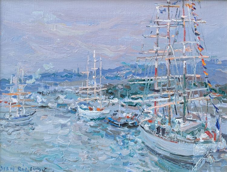 Jean Rigaud (1912-1999) L'armada de la Liberté à Rouen en 1994