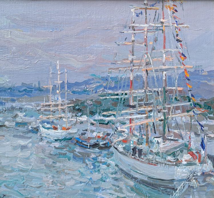 Jean Rigaud (1912-1999) L'armada de la Liberté à Rouen en 1994