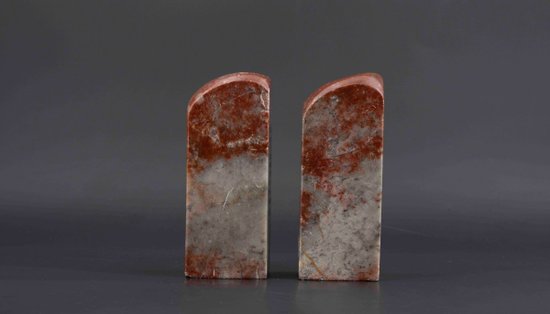Paar Specksteinstempel, China Ende des 19., Anfang des 20. Jahrhunderts