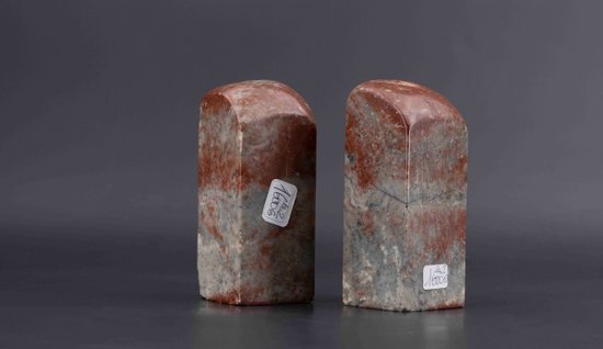 Paar Specksteinstempel, China Ende des 19., Anfang des 20. Jahrhunderts