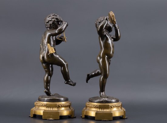 Coppia di putti, XIX secolo