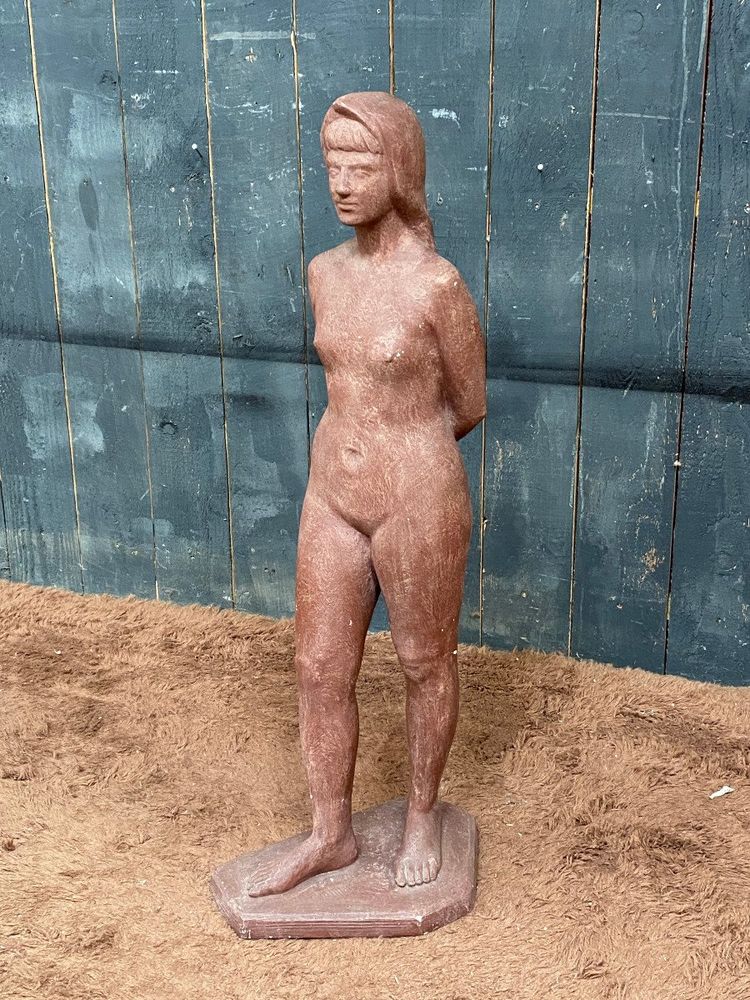 Sculpture En Terre Blanche  Attribute à Perugini Mario, Circa 1960