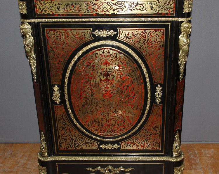 Meuble d'Appui Napoléon III En Marqueterie Boulle XIX