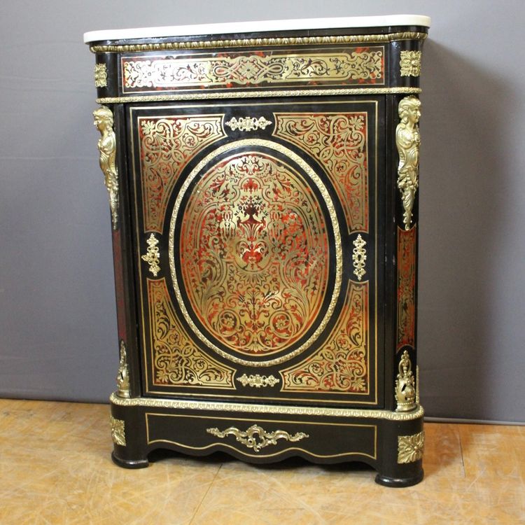 Meuble d'Appui Napoléon III En Marqueterie Boulle XIX
