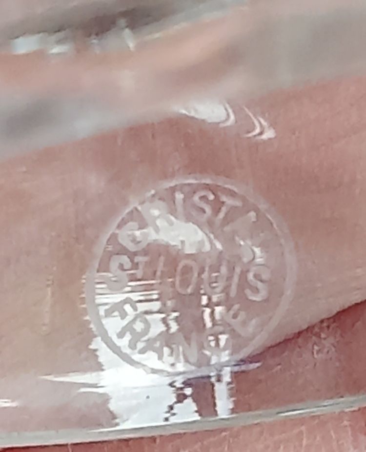 12 anciens verres apéritif cristal Saint Louis 