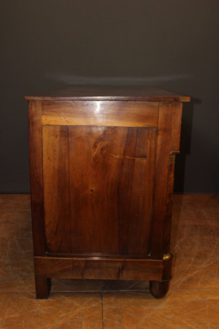 Commode Empire en noyer fin XIX
