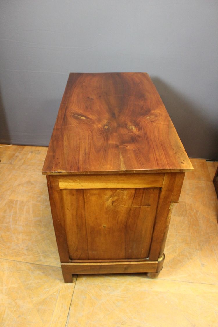 Commode Empire en noyer fin XIX
