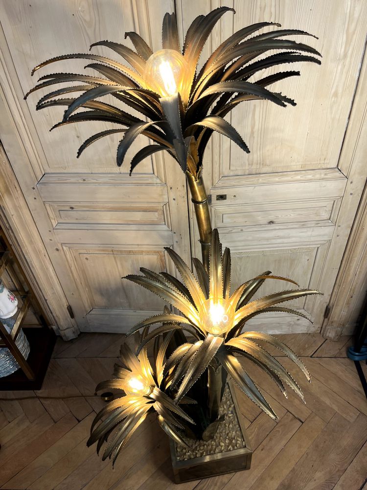 Maison JANSEN Lampada da terra modello Palm tree