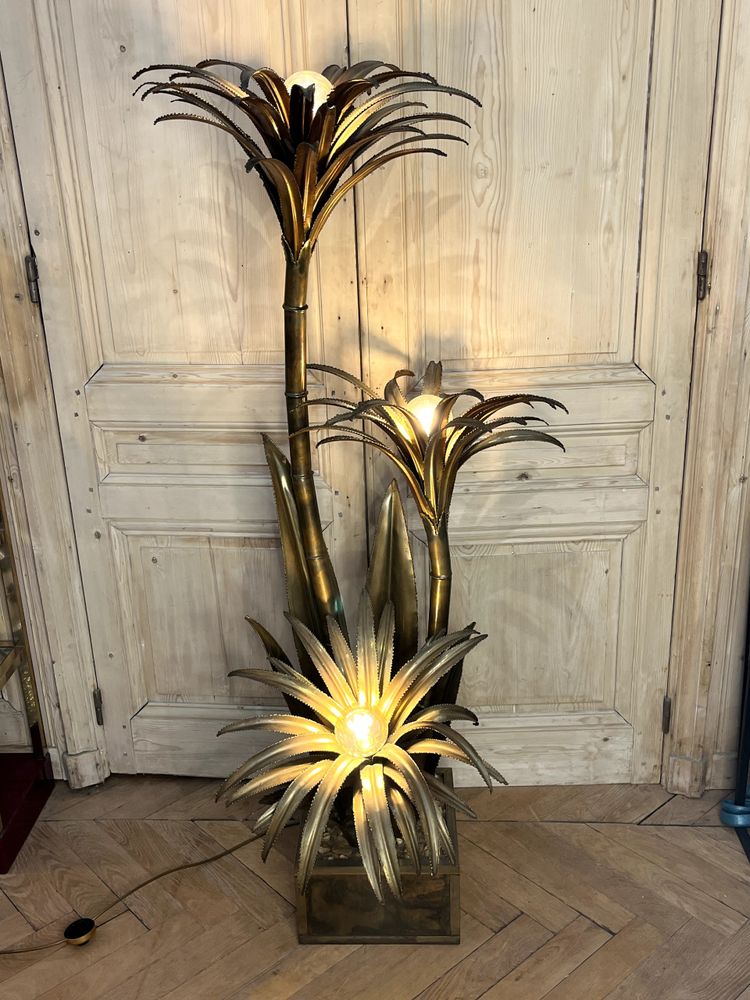 Maison JANSEN Lampada da terra modello Palm tree
