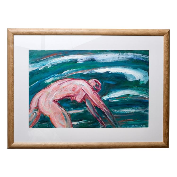 Dive into the waves.