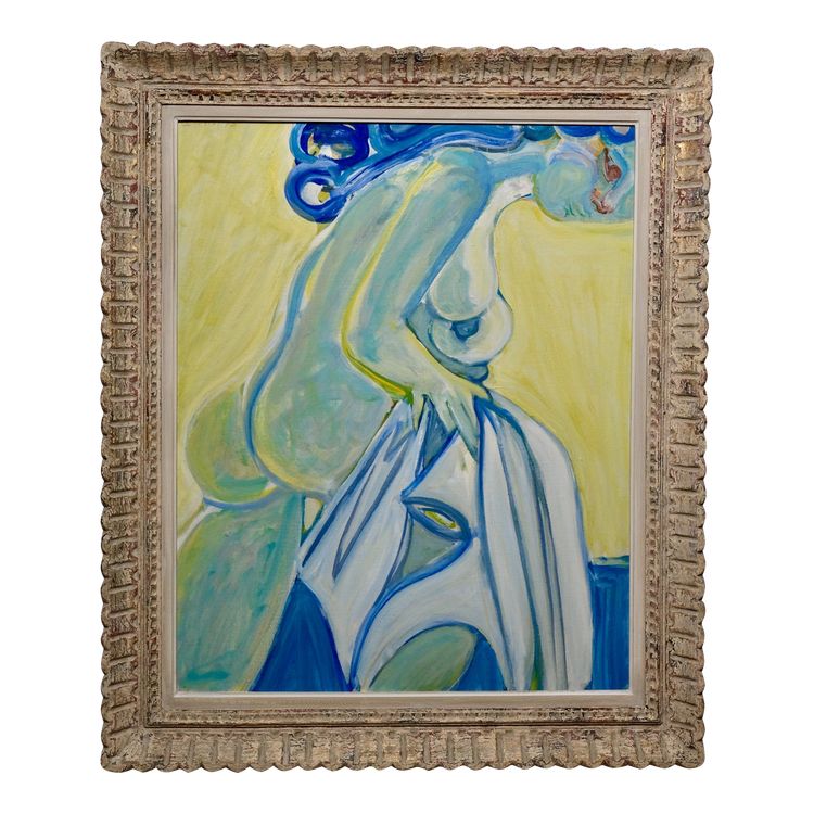 Nu jaune et bleu