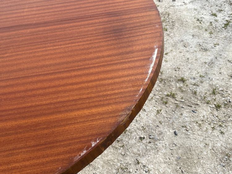 Joseph Andre Motte, Rare Thermoformed Cruciform Base Table, Charron Edition, Circa 1950