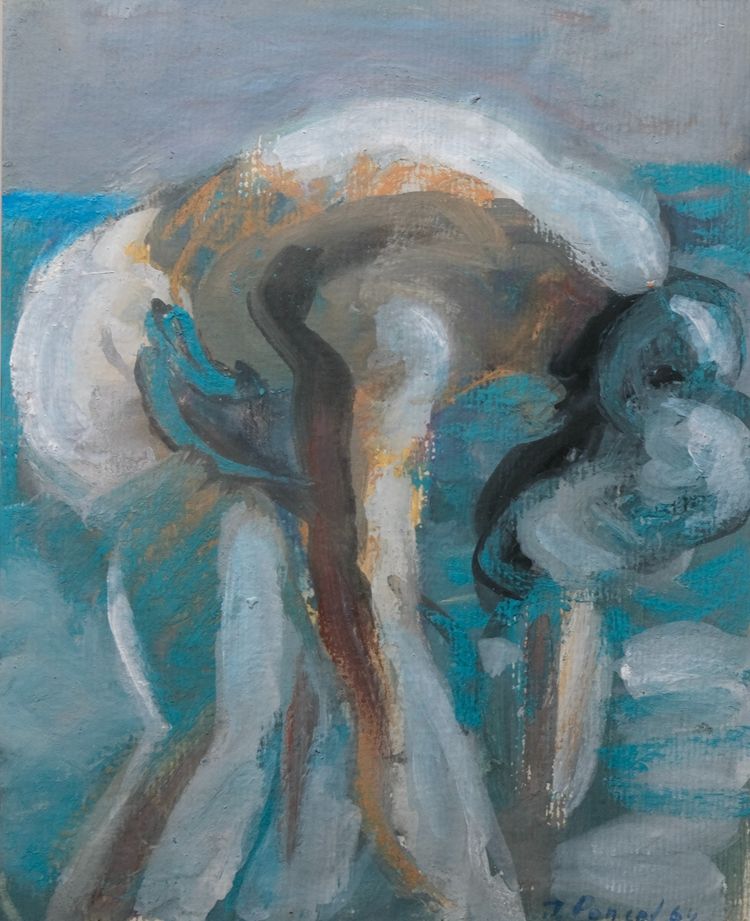 BAIGNEUSE BLEU 1964