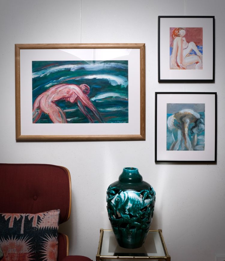 BAIGNEUSE BLEU 1964