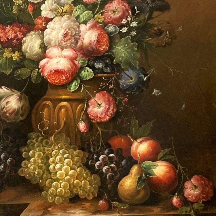 Still life with flowers by Elias Jozsa (b. 1932)