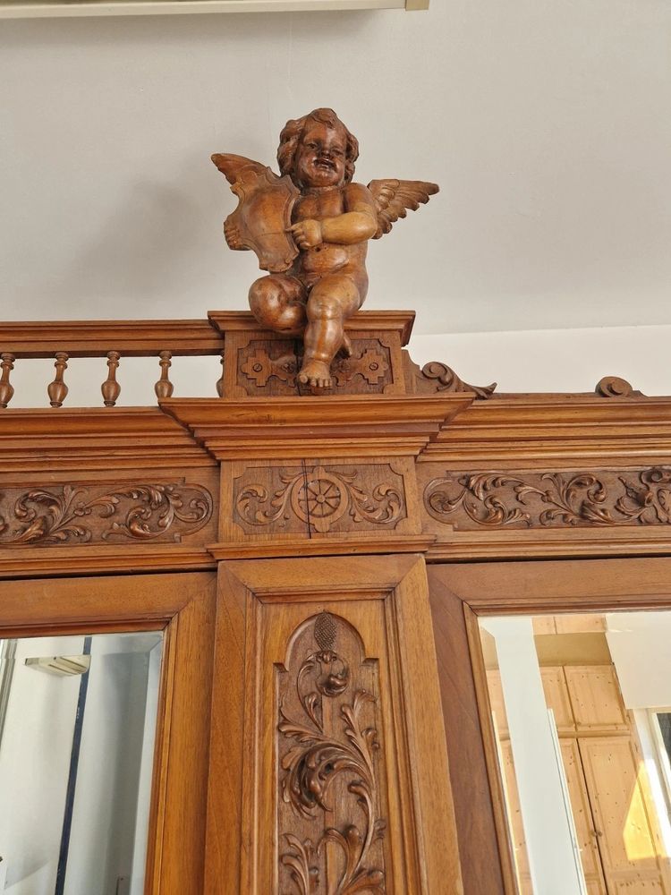 Ensemble de chambre à coucher italien ancien de la Renaissance