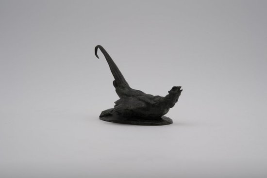 Fagiano ferito, Antoine-louis Barye. Bronzo, XIX secolo