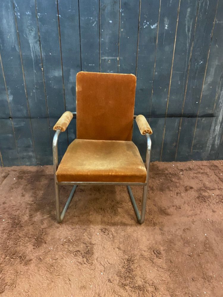 Curieux Fauteuil Art Deco Moderniste Circa 1930