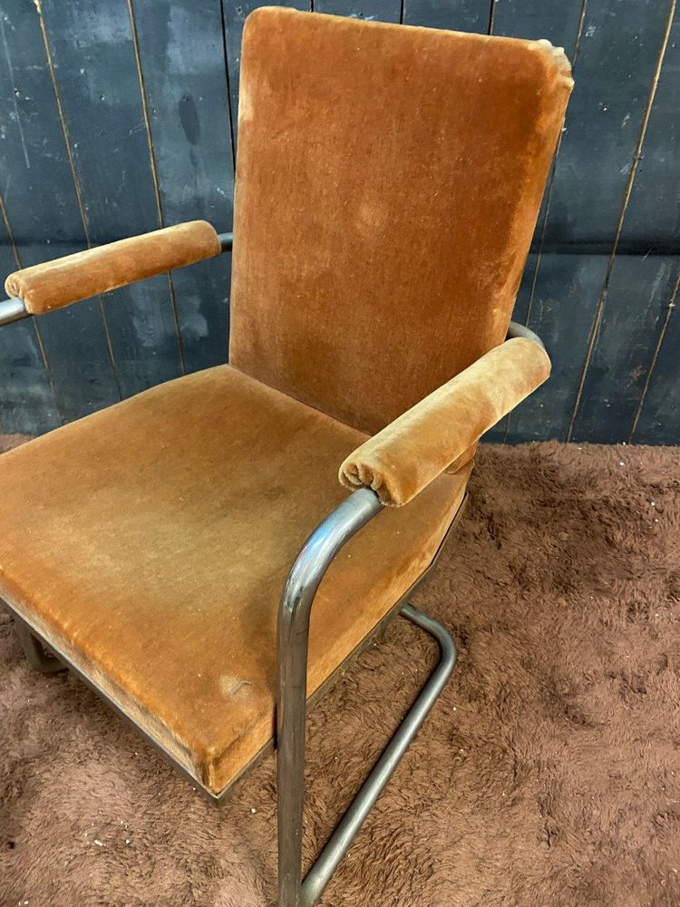 Curieux Fauteuil Art Deco Moderniste Circa 1930