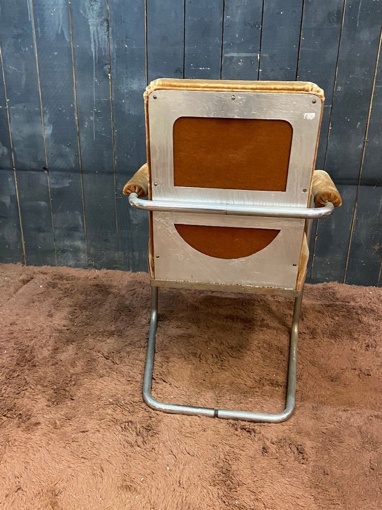 Curieux Fauteuil Art Deco Moderniste Circa 1930