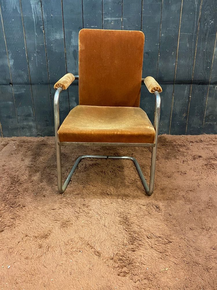 Curieux Fauteuil Art Deco Moderniste Circa 1930