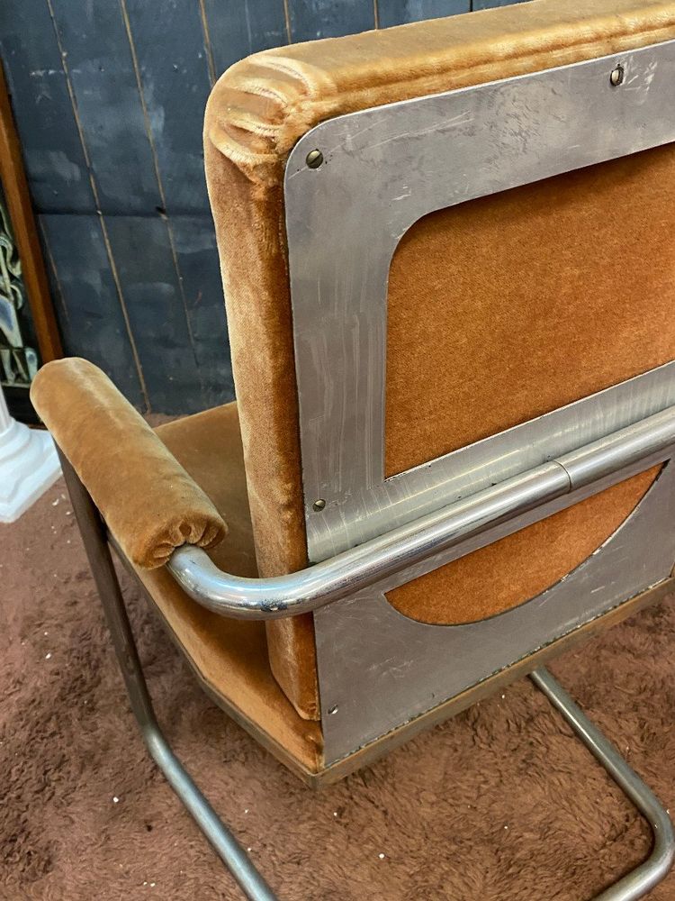 Curieux Fauteuil Art Deco Moderniste Circa 1930