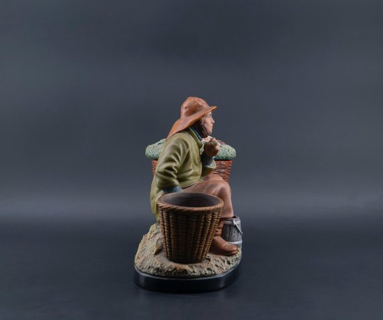 Tabatière En Terre Cuite, XXe Siècle