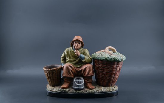Tabatière En Terre Cuite, XXe Siècle