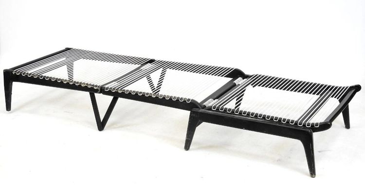 Georges Tigien , Intéressant Fauteuil Transformable En Chauffeuse Et Lit d'Appoint , Circa 1960