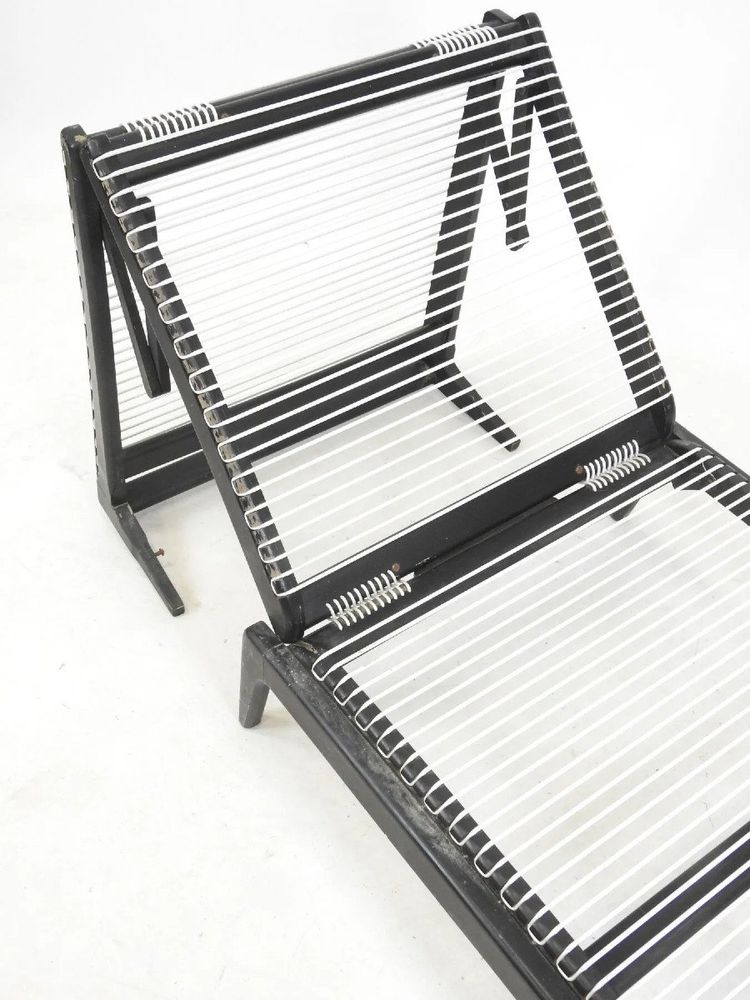 Georges Tigien , Intéressant Fauteuil Transformable En Chauffeuse Et Lit d'Appoint , Circa 1960