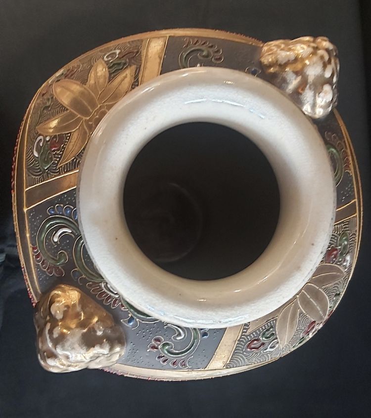 Pair of late 19th century Satsuma vases