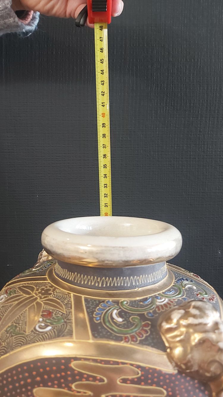 Pair of late 19th century Satsuma vases