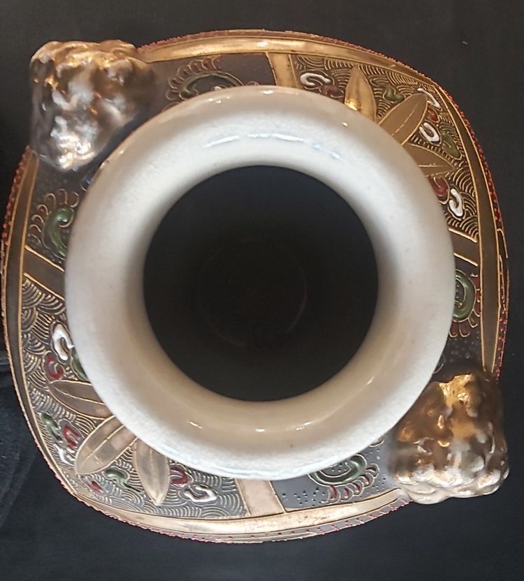 Pair of late 19th century Satsuma vases
