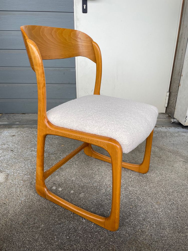 Baumann - Suite di 8 sedie modello Sledge Circa 1960