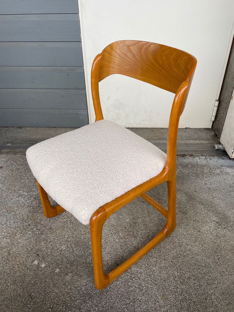 Baumann - Suite di 8 sedie modello Sledge Circa 1960