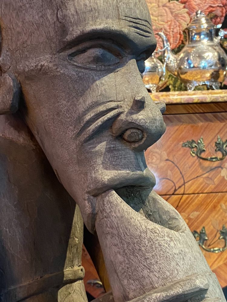 Skulptur Iatmul Sepik Papua-Neuguinea Schamane zeremonielle Trompete