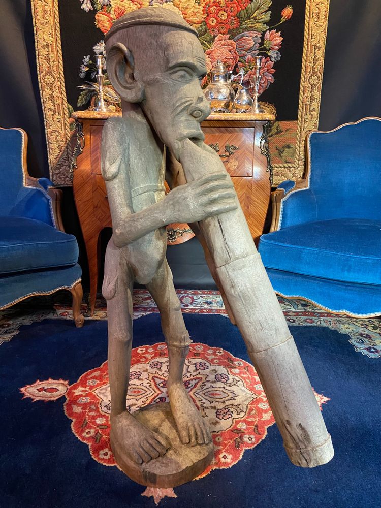 Skulptur Iatmul Sepik Papua-Neuguinea Schamane zeremonielle Trompete